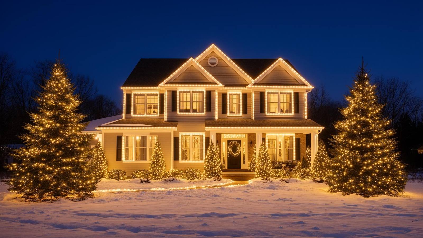 Holiday light installation